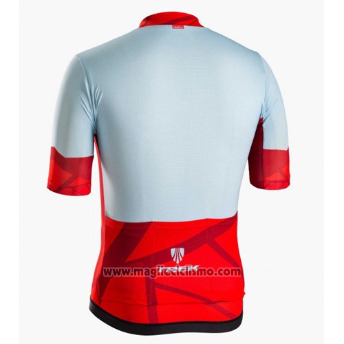 2016 Abbigliamento Ciclismo Trek Bontrager Blu e Rosso Manica Corta e Salopette